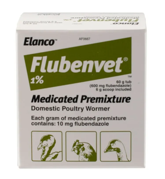 Flubenvet 1% Medicated Premixture - Domestic Poultry Wormer